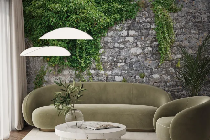 Fototapeta: Zielony bluszcz na kamiennej ścianie