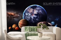 Fototapeta: Ziemia - rozdzielczości 5k infografika przedstawia jeden z planety