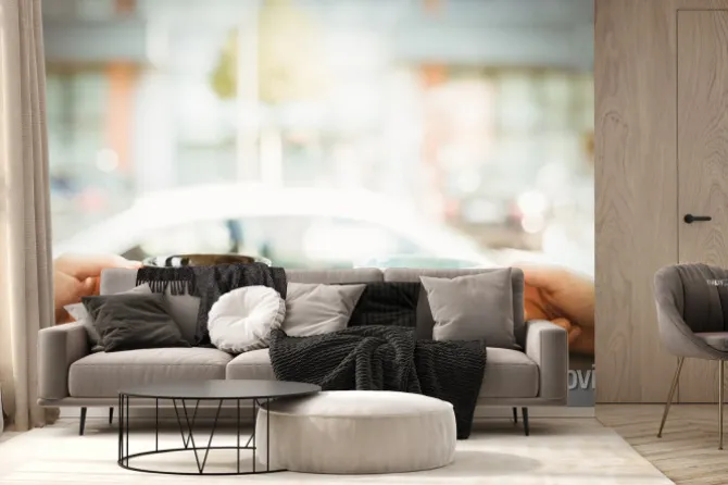 Fototapeta: Znajomi trzymając filiżankę kawy