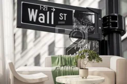 Fototapeta: Znak wall street w nowym jorku, usa.