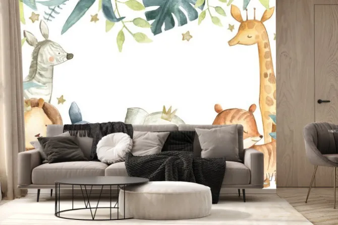 Fototapeta: Zwierzęta safari dla dzieci