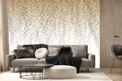 Fototapeta: Zwisające brązowe pnącza z liśćmi