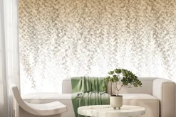 Fototapeta: Zwisające brązowe pnącza z liśćmi