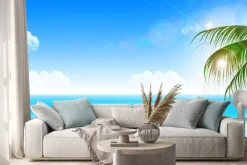 Naklejka: 海　夏　風景　背景