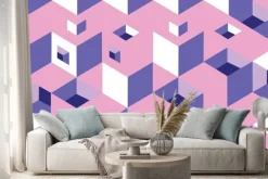 Naklejka: Текстура, фон - кубики