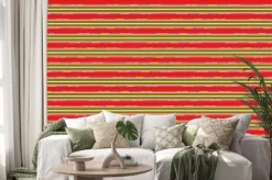 Naklejka: Абстрактный разноцветный фон с полосами.