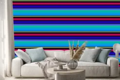 Naklejka: Абстрактный голубой фон с полосами.