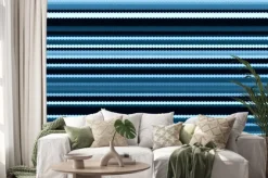 Naklejka: Абстрактный разноцветный фон с полосами.