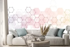 Naklejka: Abstract background of science and innovation technology. technical