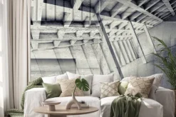 Naklejka: Abstract wnętrze z pustym pokoju i betonu