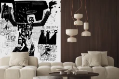 Naklejka: Abstrakcja w stylu basquiata