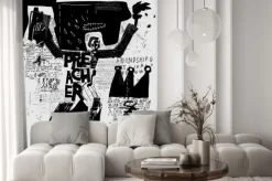 Naklejka: Abstrakcja w stylu basquiata