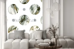 Naklejka: Abstrakcjonistyczny geometryczny tło. malowanie marmurem w kolorze