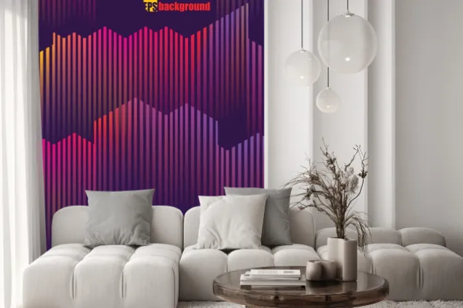 Naklejka: Abstrakcjonistyczna kolorowa muzyczna ilustracja. eps10 ilustracji