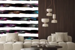 Naklejka: Abstrakcyjna akwarele seamless wzór w paski