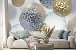 Naklejka: Abstrakcyjna kompozycja z kształtów 3d