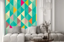 Naklejka: Abstrakcyjne geometryczne szwu