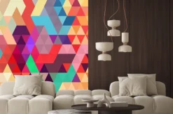 Naklejka: Abstrakcyjne geometryczne tło stylu