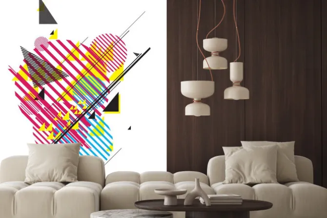 Naklejka: Abstrakcyjne geometryczne tle