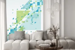 Naklejka: Abstrakcyjne tło z geometrycznych kształtów