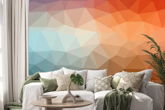 Naklejka: Abstrakcyjne tło niskiej poli