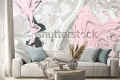 Naklejka: Abstrakcyjne tło. tekstury marmuru atramentu.