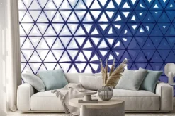 Naklejka: Abstrakcyjne tło z trójkątów atramentowych