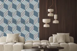 Naklejka: Abstrakcyjne tło z izometrycznych sześciokątów