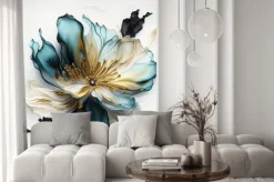 Naklejka: Abstrakcyjny elegancki kwiat