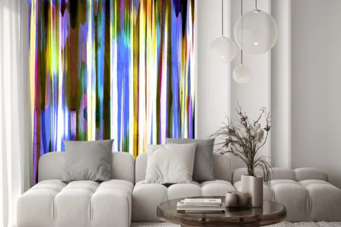 Naklejka: Abstrakcyjny wzór tła na słojów drewna tekstury