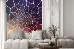 Naklejka: Abstrakcyjnych kompozycji z ceramicznych form geometrycznych