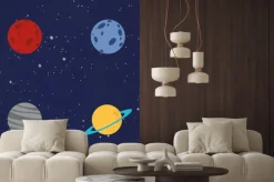 Naklejka: Abstrakt cartoon planet