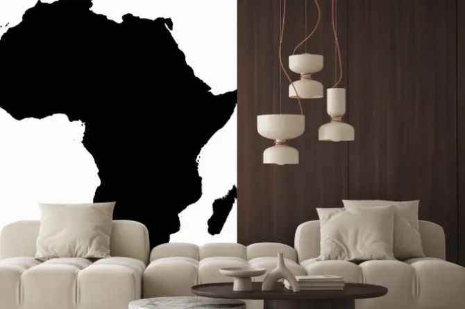 Naklejka: Afryka mapa