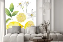 Naklejka: Akwarela cytryny kolekcji