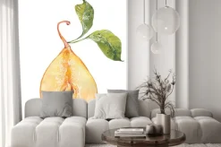 Naklejka: Akwarela żółte gruszki