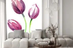 Naklejka: Akwarela tulipany