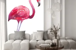 Naklejka: Akwarele ilustracji czerwonak