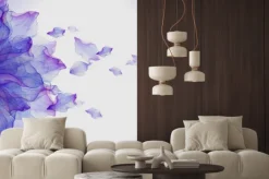 Naklejka: Akwarelowa i artystyczna kompozycja kwiatowa