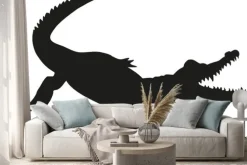 Naklejka: Alligator sylwetka