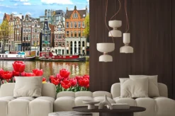 Naklejka: Amsterdamskie tulipany