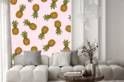 Naklejka: Ananas bezszwowe tło.