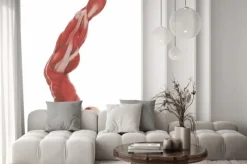 Naklejka: Anatomia map bieli samodzielnie mięśni - rozgrzać pozy