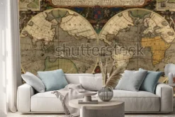 Naklejka: Ancient map