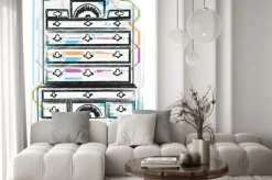 Naklejka: Antique ilustracji szafka