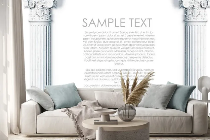 Naklejka: Antyczne kolumny kolumny