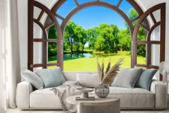 Naklejka: Arch drzwi otwarte staw