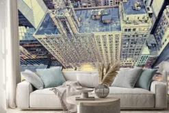 Naklejka: Archiwalne zdjęcia ulic nowego jorku z dachu