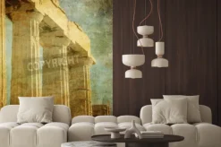 Naklejka: Archiwalne zdjęcie z greckich kolumn, akropol, ateny, grecja