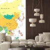 Naklejka: Asia - mapa - ilustracji. asia map - bardzo szczegółowe ilustracji