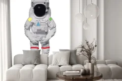 Naklejka: Astronauta samodzielnie na białym tle